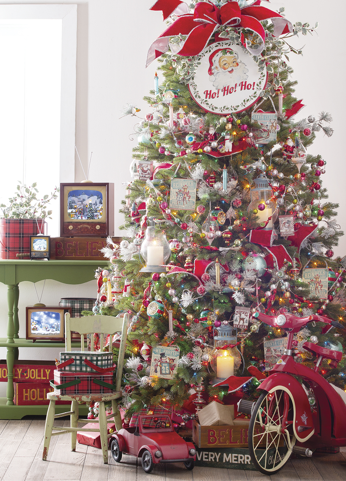 Choose Colour Christmas Tree Favour Box Xmas Tree Decoration Choose Quantity 